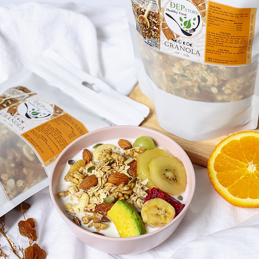 Ngũ Cốc Granola Nhiều Hạt Ăn Kiêng Healthy Đẹp Store Giảm Cân Tự Nhiên