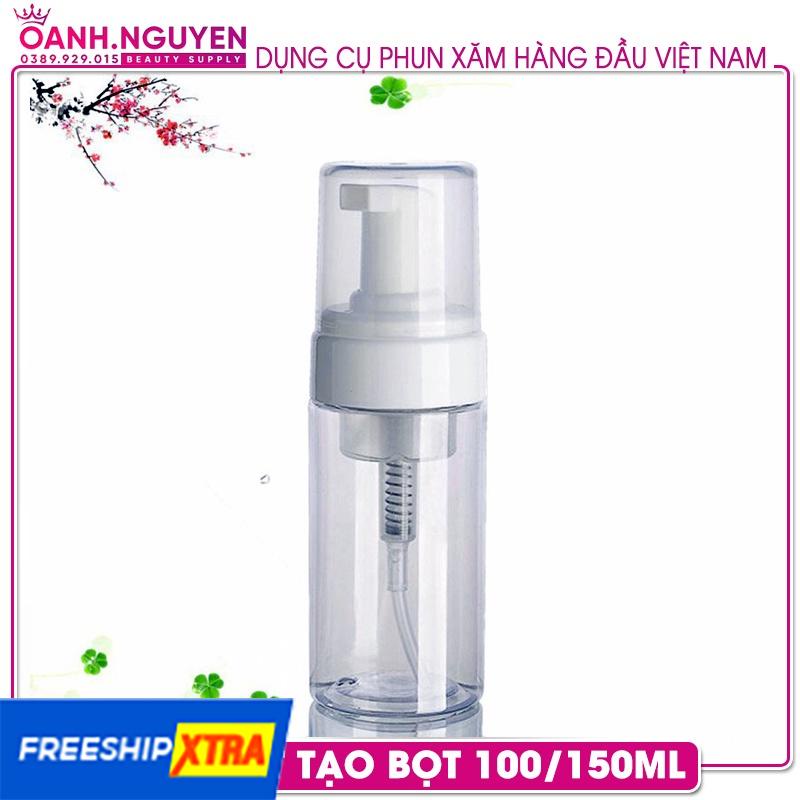 Chai Xịt Tạo Bọt Lau Mực Phun Xăm 100ml, 150ml