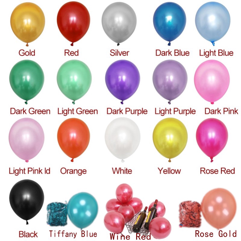 Bộ 50 bong bóng 12 inch trang trí