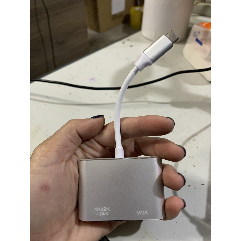 Cáp Chuyển Đổi, Cáp Chuyển Type C Sang Hdmi, Vga Cực Tốt Hình ảnh 4K
