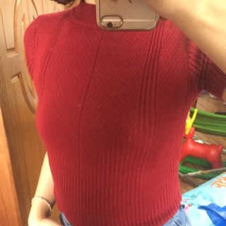Áo len thỏ cổ 3 phân
