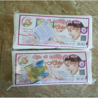 Khăn vải khô đa năng Baby Hiền Trang giá lẻ 1 gói, gói 200gr
