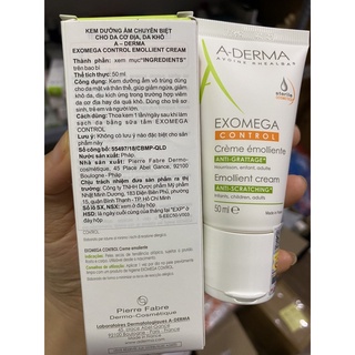 Kem làm mềm da giảm khô da Aderma Exomega control