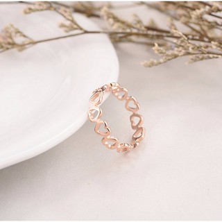 Nhẫn Trái Tim Ti Tan Không Đen TT 0650