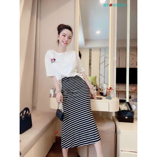 💥set áo phông mix chân váy đuôi cá 🥰 180
