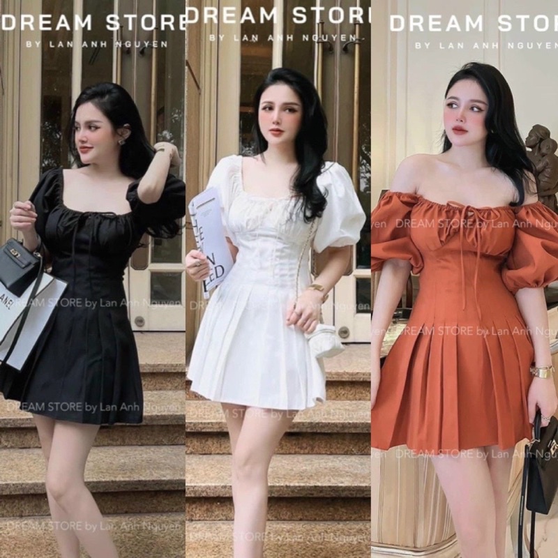 🌲 BIGSIZE 🌲 ĐẦM XẾP LY TAY PHỒNG ♥️