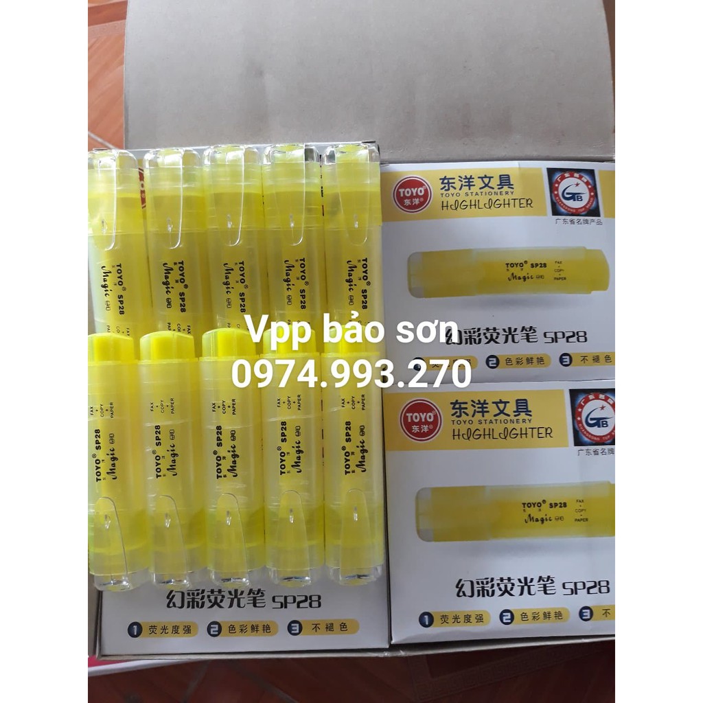 Combo 1 hộp bút dạ quang ToYo SP28