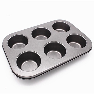Khuôn Cupcake 6 ô lớn chống dính