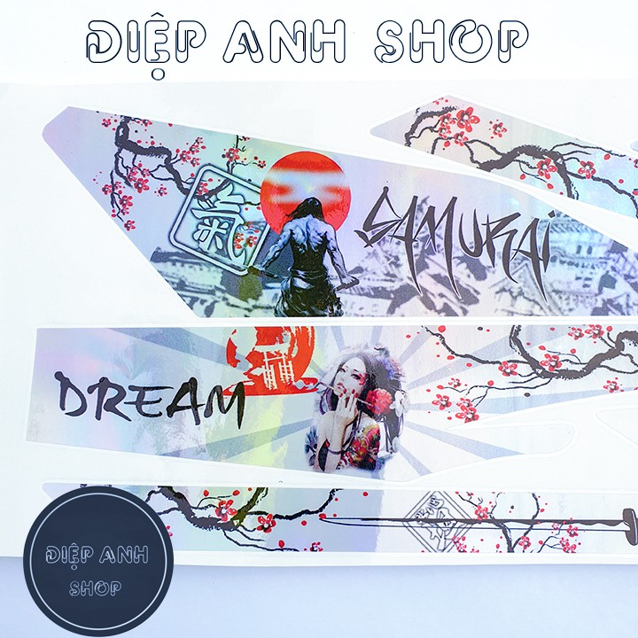 Tem Dream 7 màu Samurai đẹp - Tem dream chế