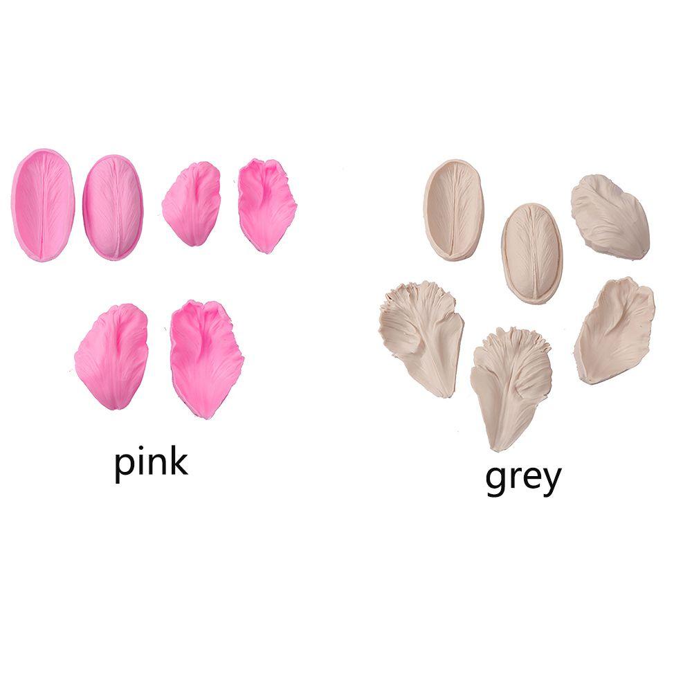 LAKAMIER 6 Khuôn Làm Bánh &amp; Socola Hình Hoa Tulip Bằng Silicone