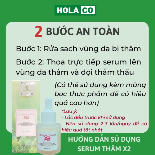 Serum thâm X2 Huyền Phi 20ml giảm thâm hiệu quả, giúp da trắng sáng tự nhiên