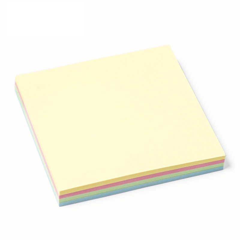 Tập 100 tờ note ghi chú 4 màu pastel Baoke NO09, giấy trang trí màu trơn- BÚT ĐẸP