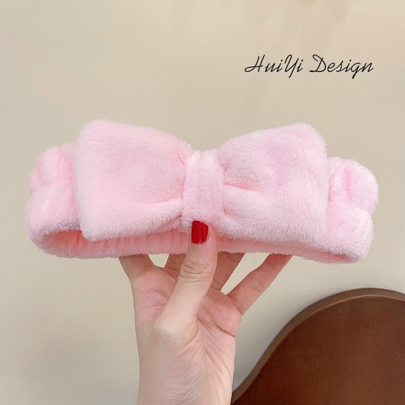 Băng đô nơ trơn phong cách Hàn Quốc nhiều màu xinh xắn cho các bạn gái