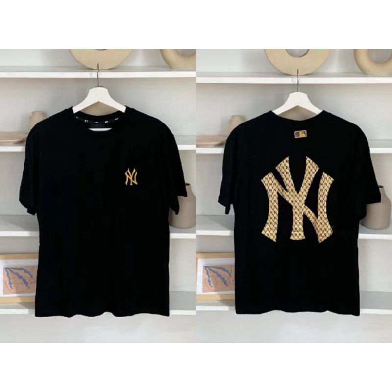 Áo thun Unisex MLB  Basic tay lỡ  phông trơn nam nữ tay lỡ oversize phom rộng áo ny