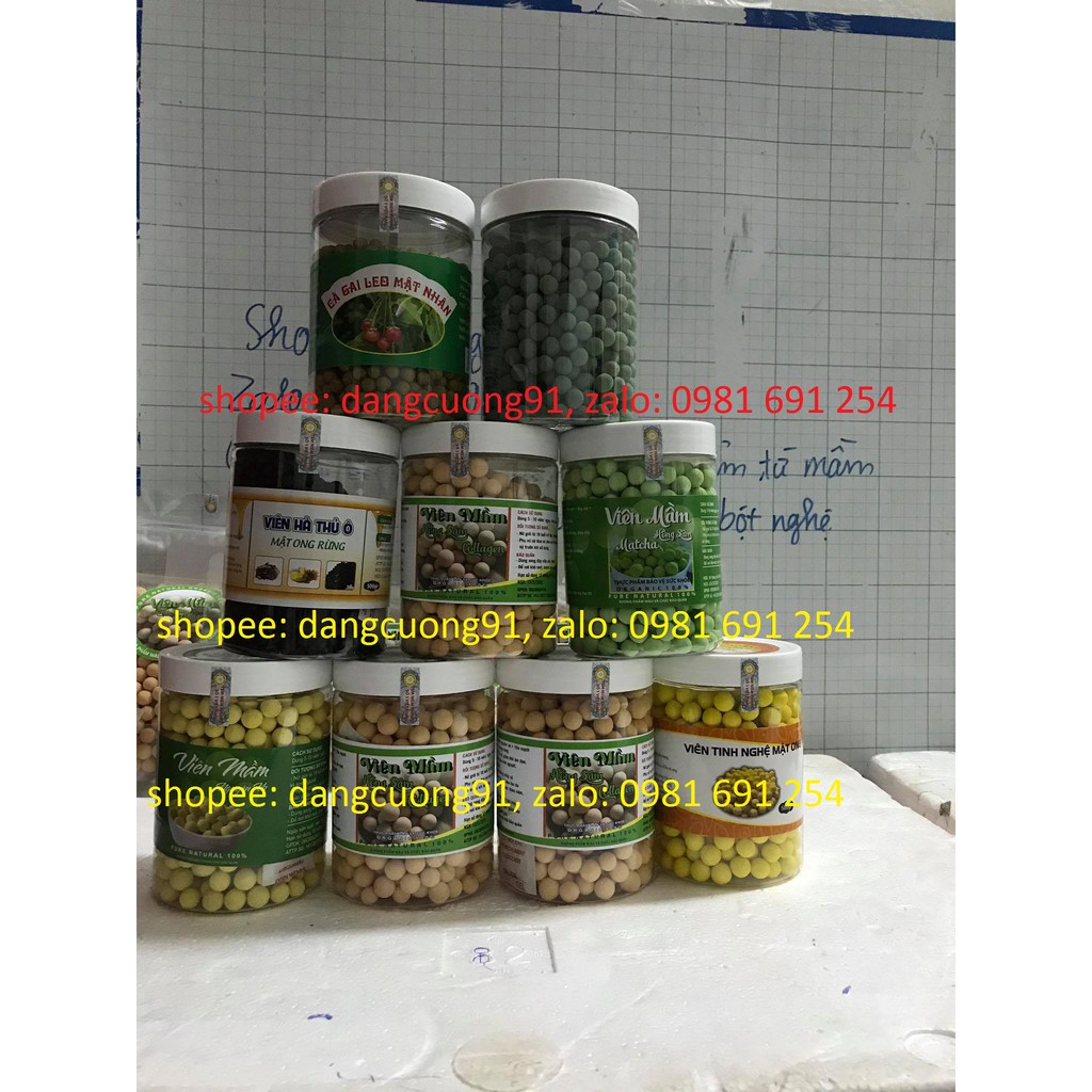 viên mầm hồng sâm collagen tăng vòng 1 ( túi 500g )