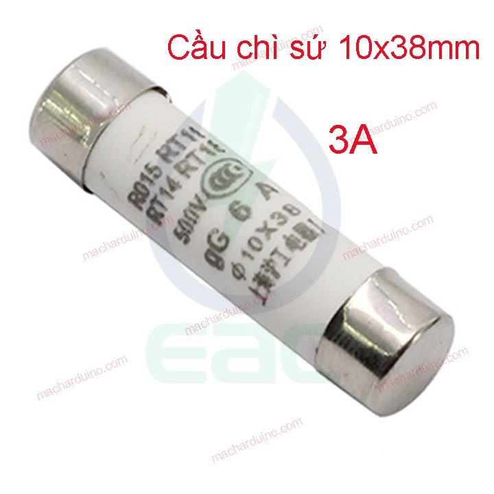 Mua Cầu Chì Sứ 10x38mm Ống Chì Bằng Sứ R015 RT18 Điện Áp 500V giá rẻ ...