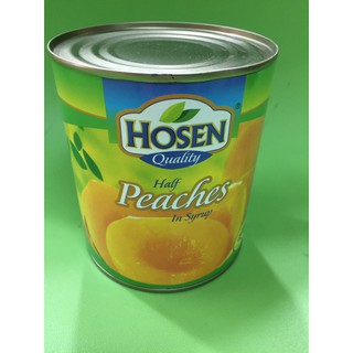Đào bổ đôi ngâm Siro hiệu Hosen 825g