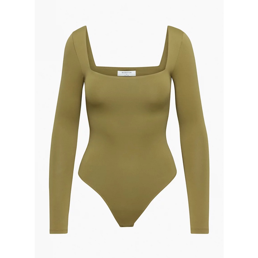 Áo bodysuit cổ vuông dài tay Babaton Contour 73936