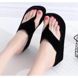 Dép kẹp đế xuồng quai nhung