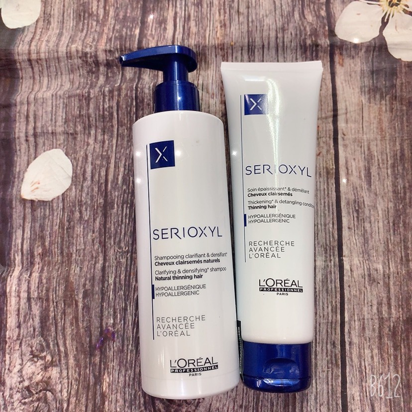 Dầu gội xả làm dày tóc và kích thích mọc tóc Loreal Serioxyl
