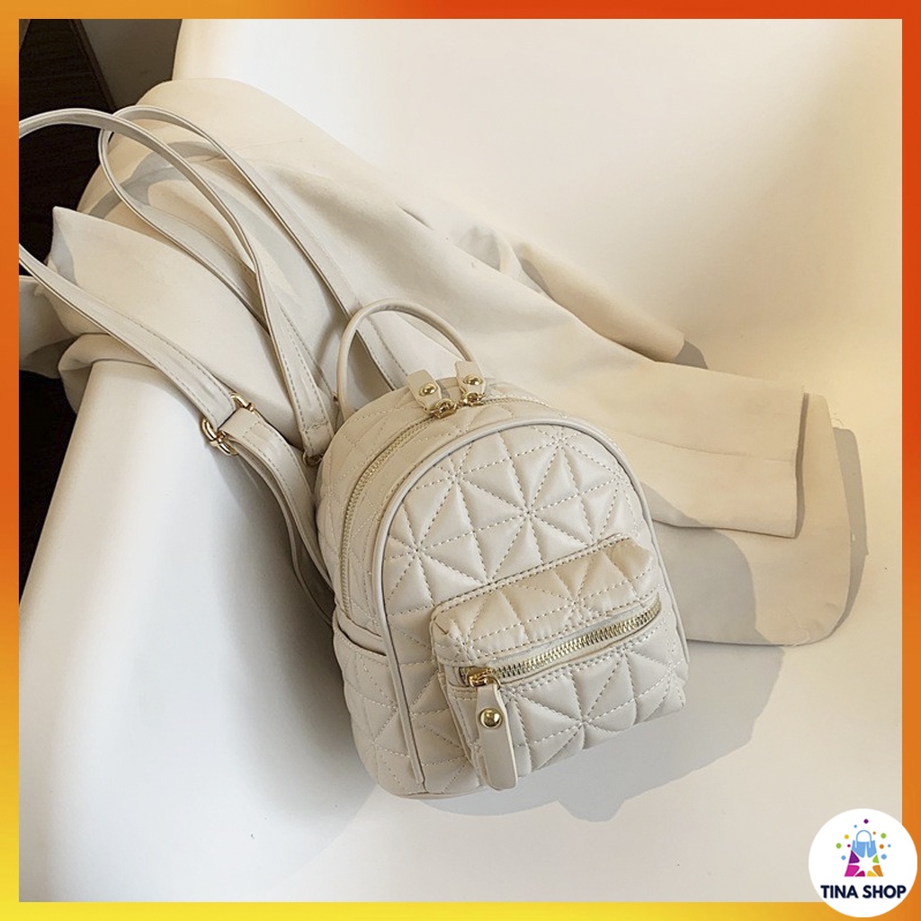 Balo Nữ Thời Trang, Balo Mini ô trám da mềm siêu hot phong cách Hàn Quốc Giá Rẻ Chất Lượng TX49