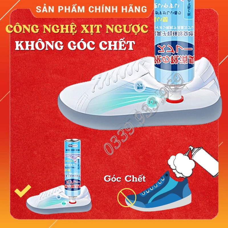 Chai Xịt Khử Mùi Giày Dép NaNo Bạc, Xịt Khử Mùi Hôi Chân