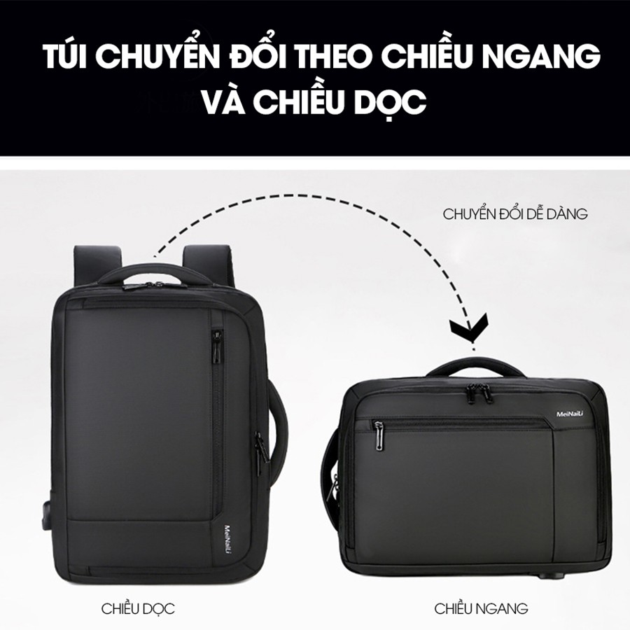 Balo laptop balo công sở nam - nhiều ngăn - Bảo Hành 1 năm - Timo Balo