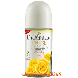 Lăn Khử Mùi Nữ 50Ml Dạng Nước Enchanteur Charming Dưỡng Trắng Vùng Da Dưới Cánh Tay