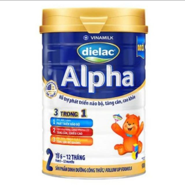 Sữa bột Vinamilk Dielac alpha 2 900g