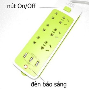 Ổ ĐIỆN XANH THIẾT KẾ CHỐNG GIẬT CÓ CHÂN XẠC USB TIỆN DỤNG [SỉSiêuRẻ]
