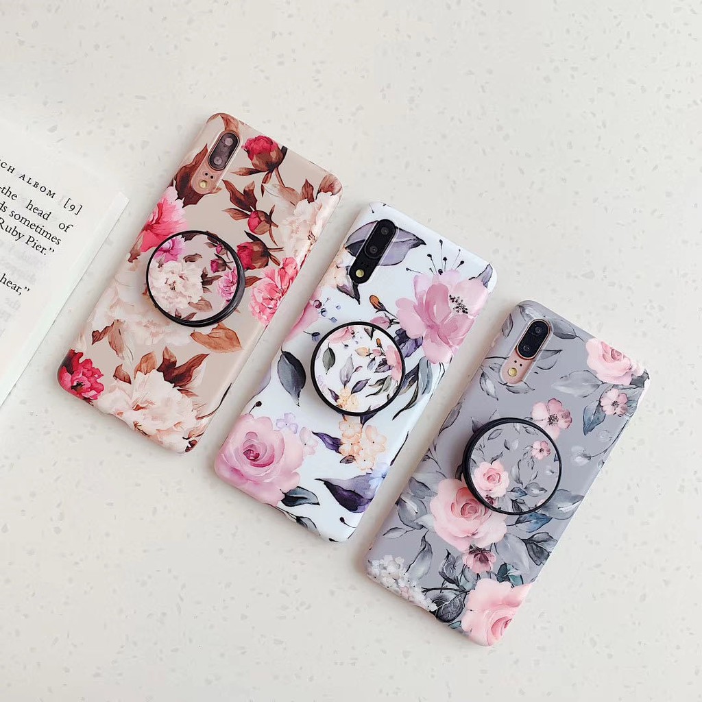 Ốp Lưng Hoa Lá Vintage Vỏ Bọc Sang Trọng Cá Tính Thời Trang Cho Điện Thoại iP X XS 11 12 13 Pro Max - Minh An Saigon