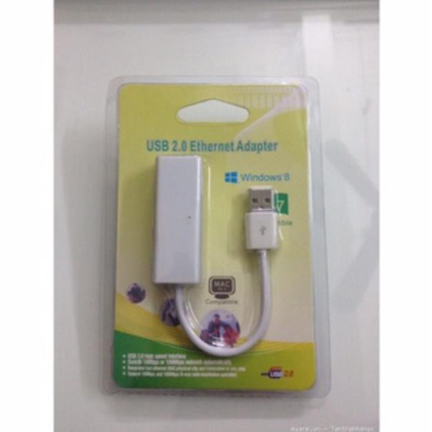 Usb lan có dây chuyển đổi từ cổng usb ra mạng bảo hành 06 tháng