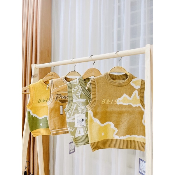 Áo len ghi lê cho bé qccc từ 8-19kg