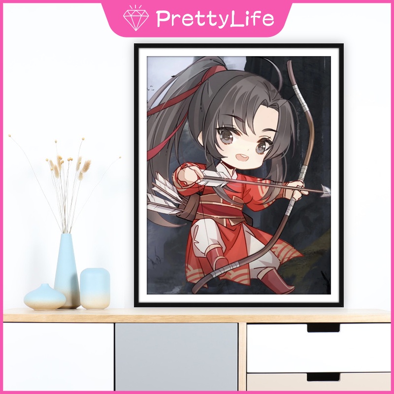 Bộ Tranh Đính Đá 5D Tự Làm 30x40cm/40x50cm Hình Ngôi Sao Xinh Xắn