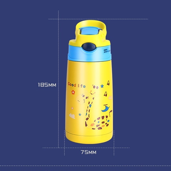 Bình Nước Giữ Nhiệt Inox 304 500ML Dễ Thương Cho Các Bé