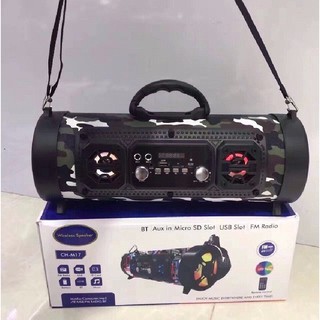 Loa Bluetooth du lịch MEGA 17 tích hợp hát Karaoke Tặng kèm Micro hát có dây
