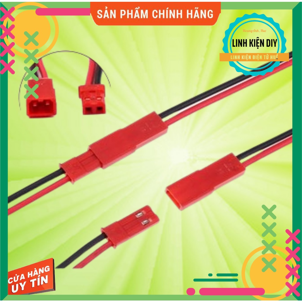 Cáp JST 2P đực cái 10cm
