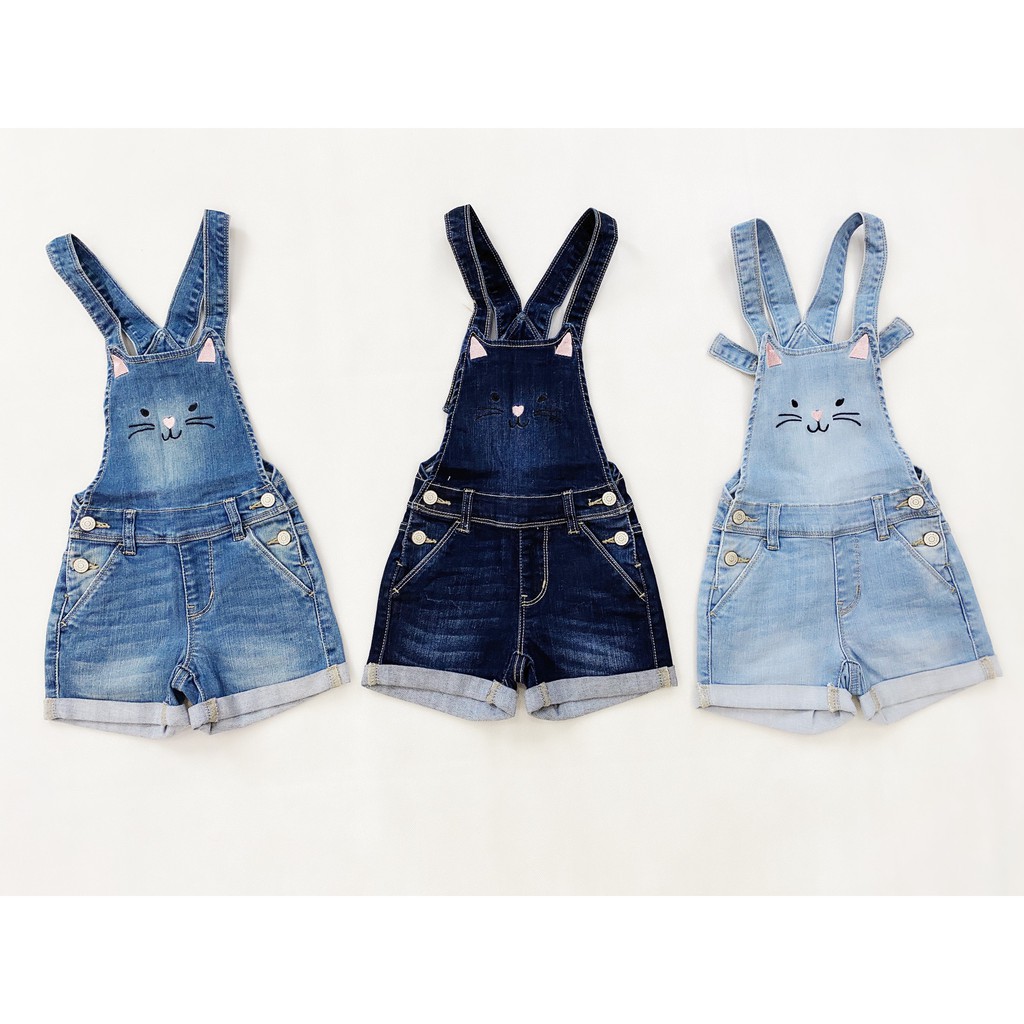 Quần yếm jean mèo H&M