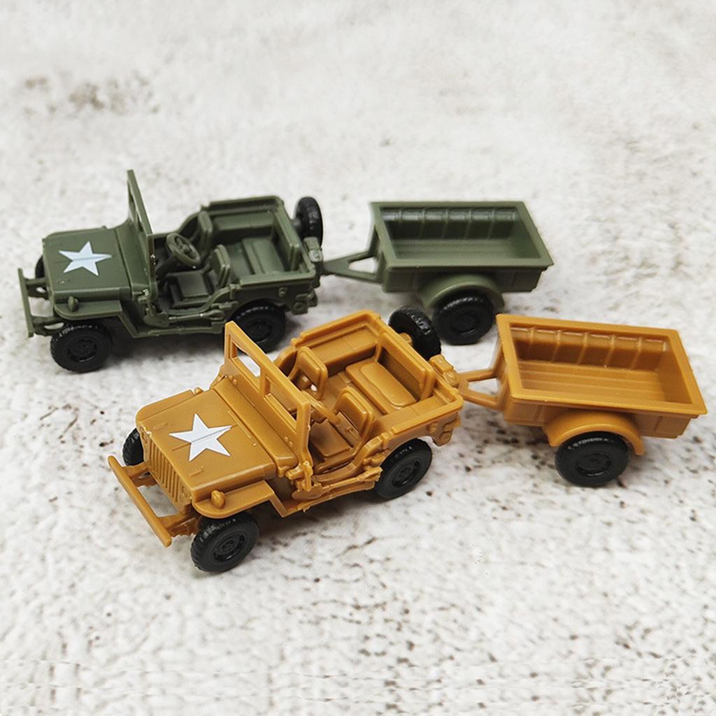 Set 2 Mô Hình Xe Tải 4D Tỉ Lệ 1 / 72