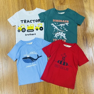 Set 4 áo phông HM dư xịn bé trai ( màu ngẫu nhiên)