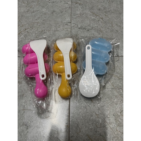 Khuôn lắc cơm kèm Thìa, lắc cơm tạo hình Bento