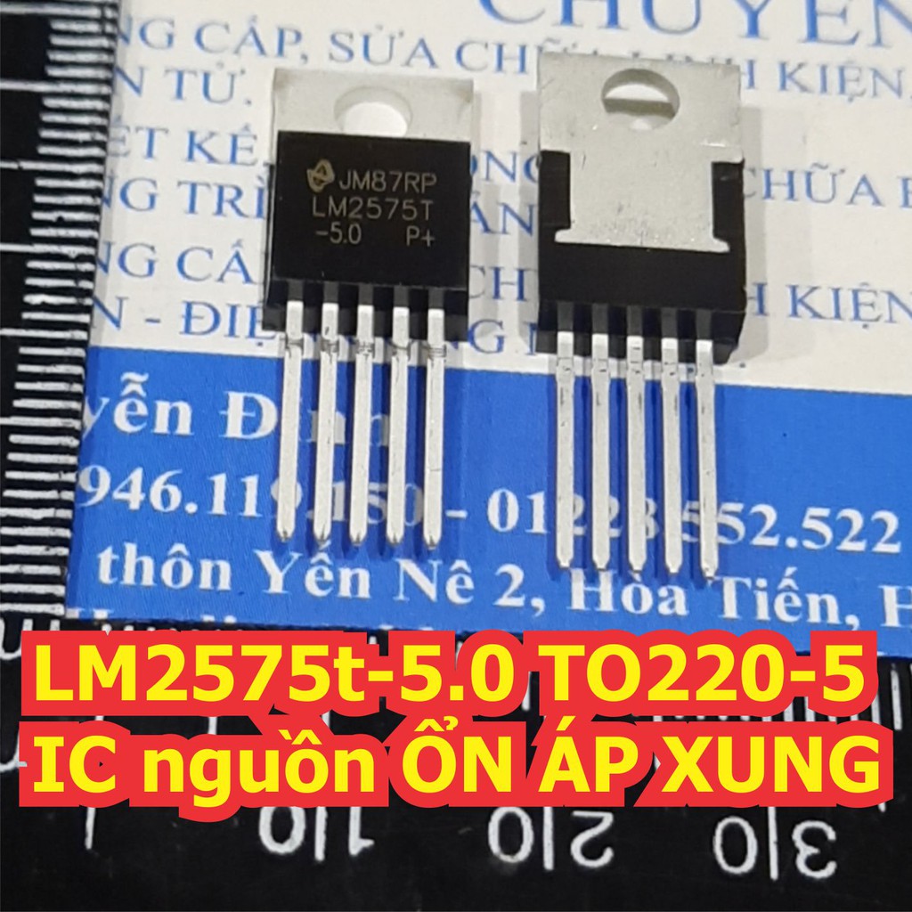 5 con LM2575T-5.0 TO220-5 LM2575 5V IC NGUỒN ỔN ÁP XUNG kde1340