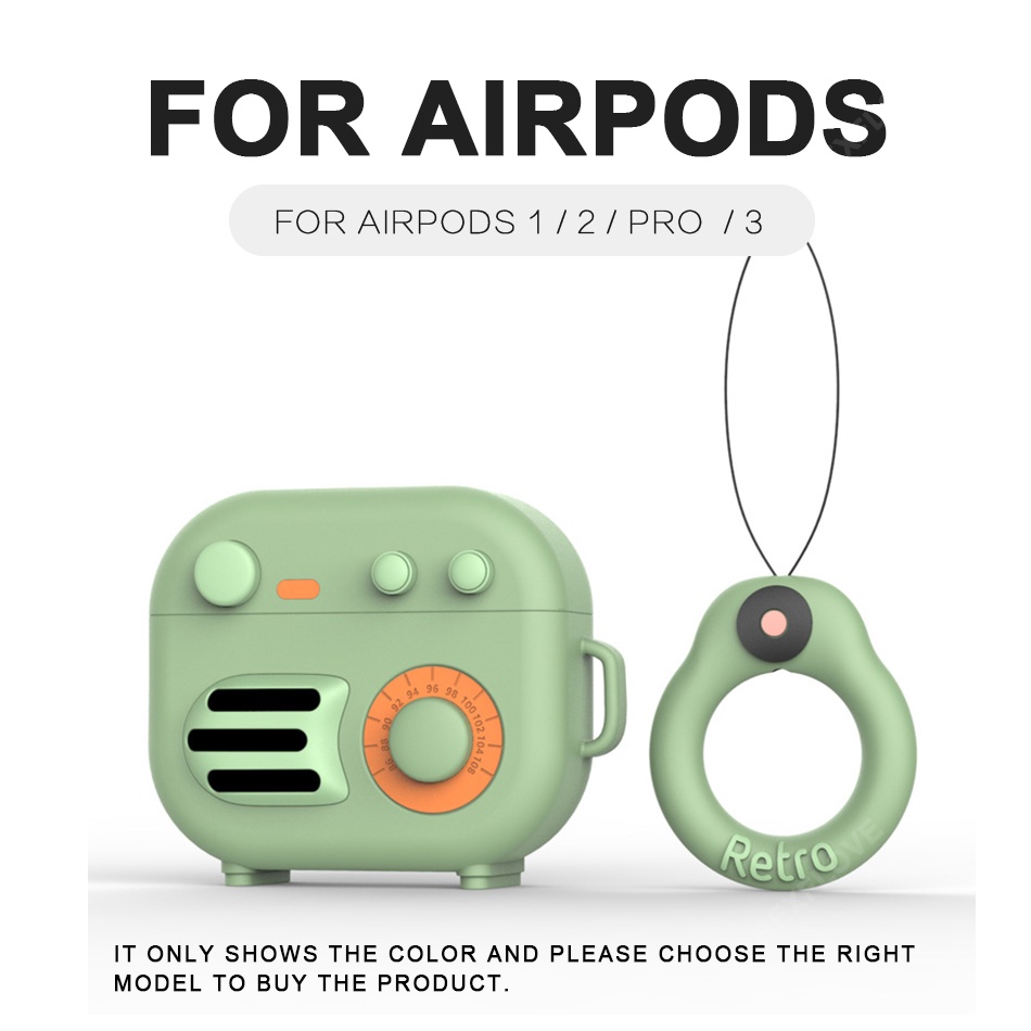 Vỏ Bảo Vệ Hộp Sạc Tai Nghe Airpods 2 3 Pro 3 2 1 Bằng Silicon Họa Tiết Hoạt Hình Dễ Thương