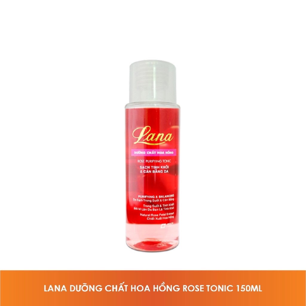 Nước Hoa Hồng 150ml Lana Giúp Cân Bằng Độ Ẩm, Làm Trắng Và Săn Chắc Da