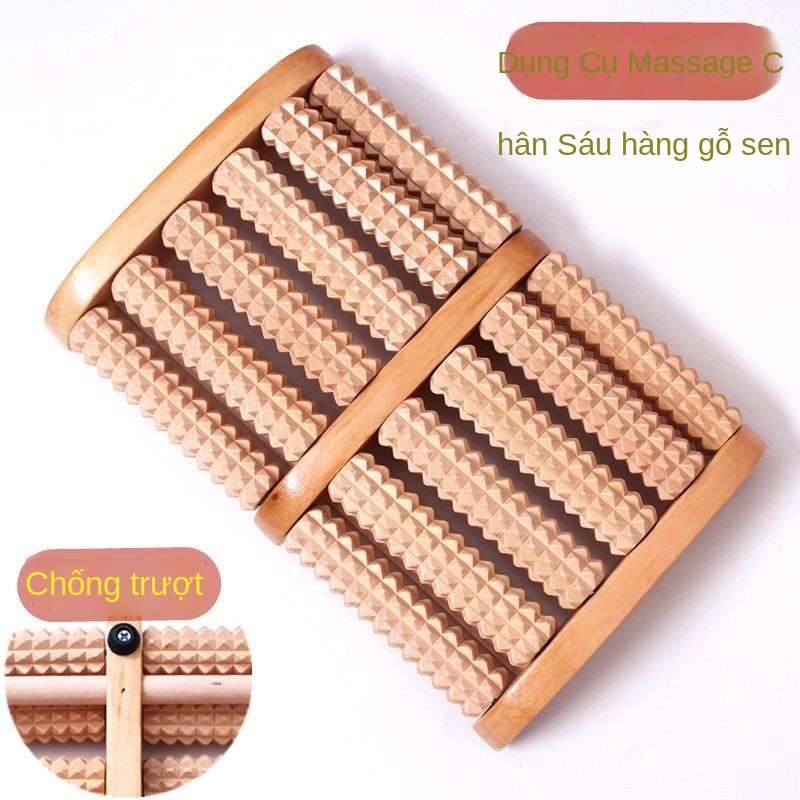 ♤❡Chân đế máy mát xa bằng gỗ con lăn loại rắn gỗ chân máy mát xa chân máy mát xa chân huyệt bóng nhà