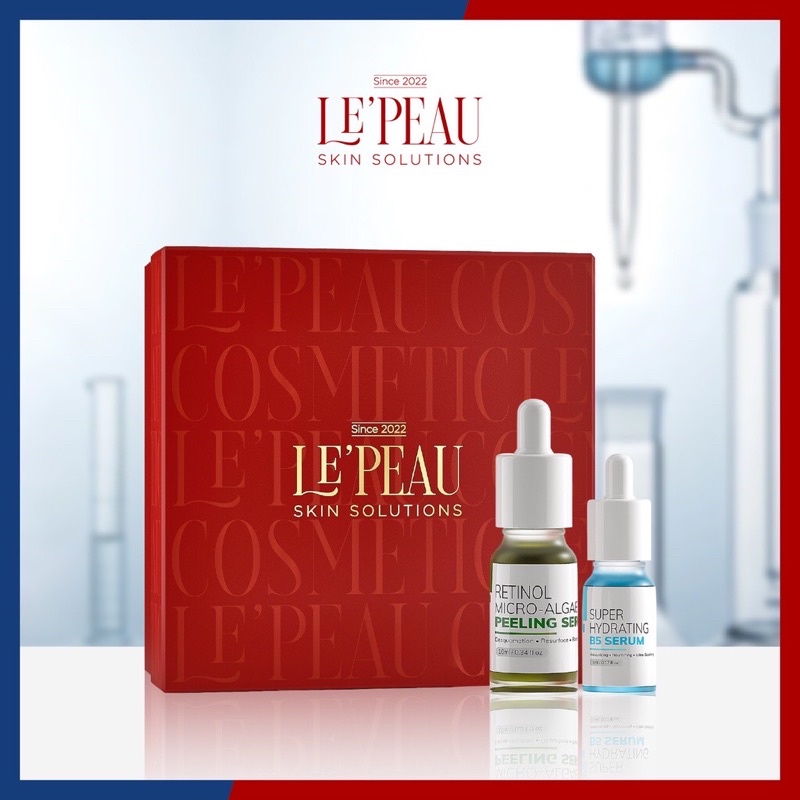 Peel Da Retinol Vi Tảo LE PEAU 10ml Tặng Kèm Serum B5 Phục Hồi [Chính Hẵng ]