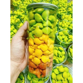 Bánh Gấu nhân kem mix 3 màu thơm ngon hũ 450g
