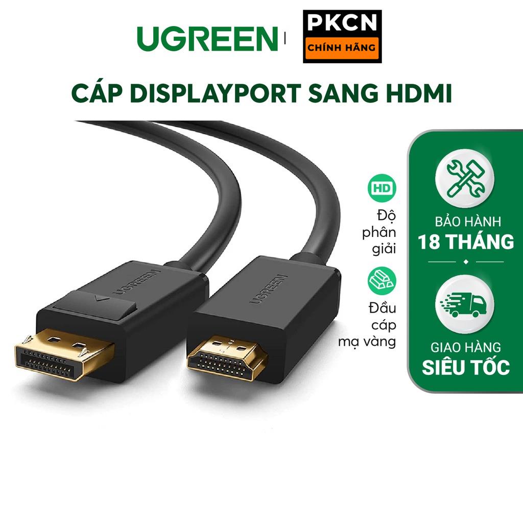 Dây cáp DisplayPort sang HDMI hỗ trợ phân giải 1920x1200 UGREEN DP101 PKCNH