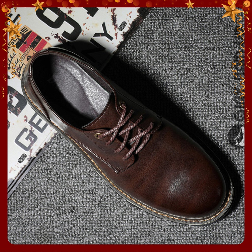 Giày Da Nam - FREESHIP - Giầy Đốc Nam Cổ Ngắn Sang Chảnh GNK21 | BigBuy360 - bigbuy360.vn