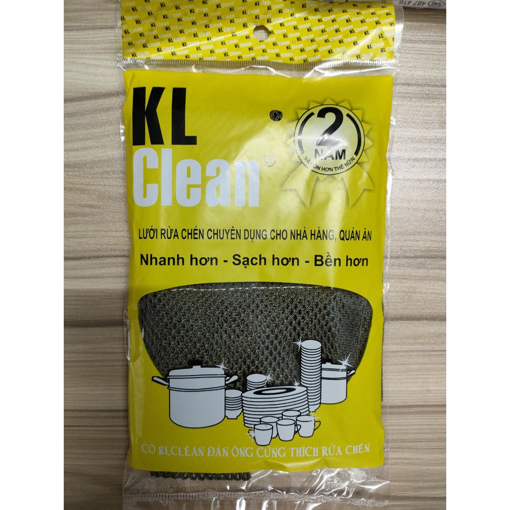 Lưới Rửa Chén Bát Cao Cấp KL CLEAN, Loại Tốt Bền Đến 2 Năm